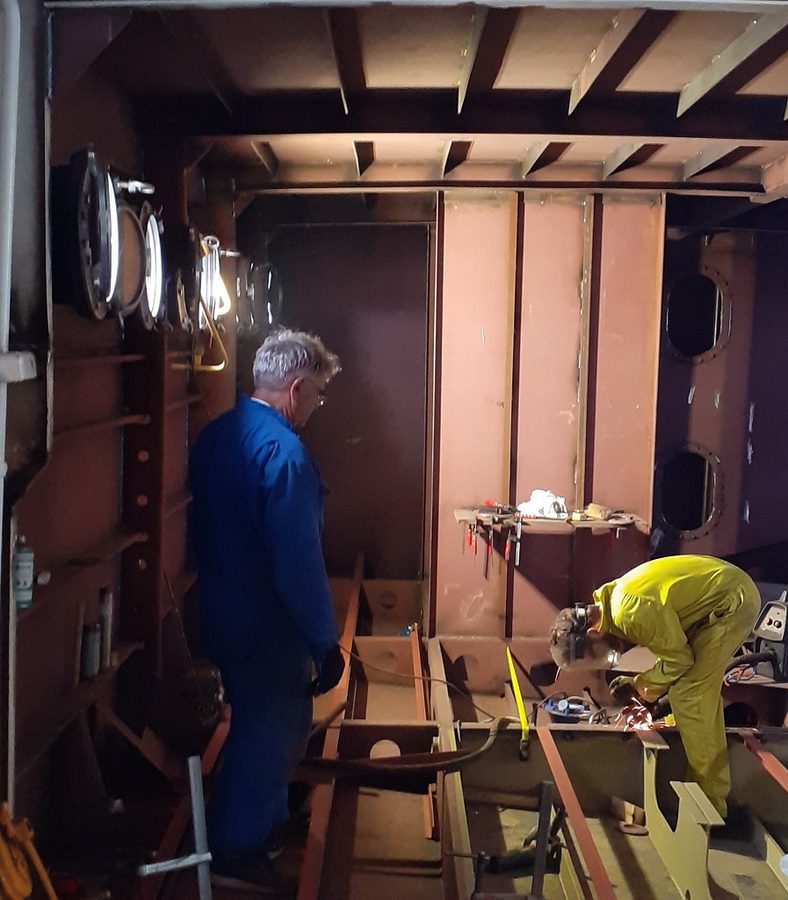 We werken verder aan de watertank