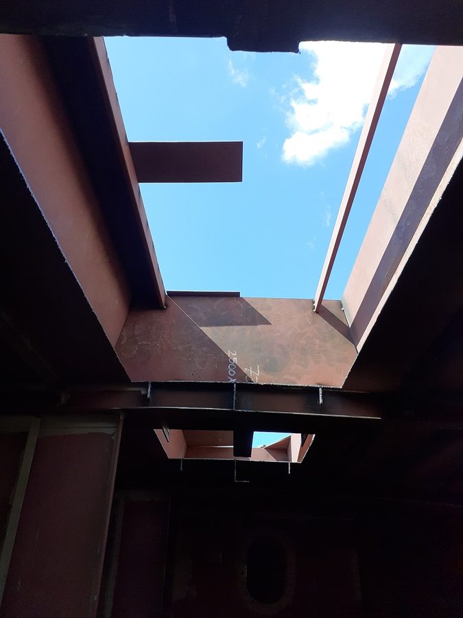 En we kunnen de lucht zien