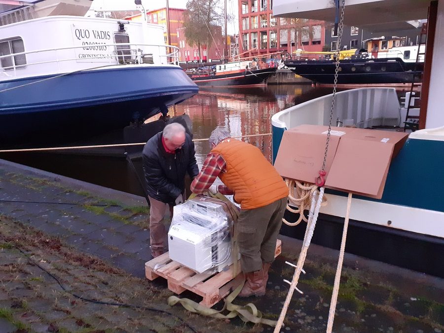 wordt de cv ketel afgeleverd
