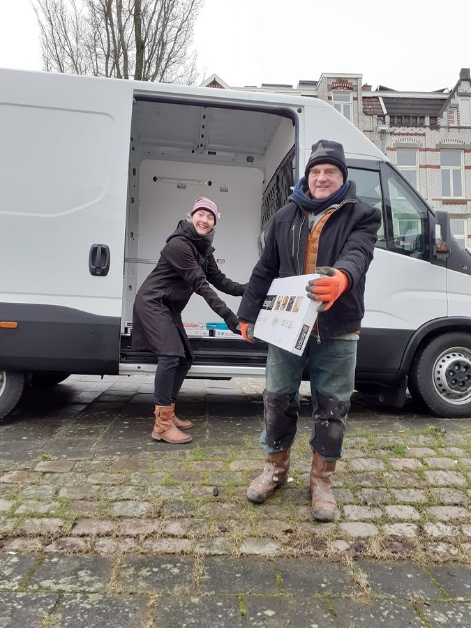 De vloer wordt gebracht